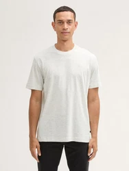 TOM TAILOR T-Shirt Basic Grau/Khaki/Hellgrau/Weiß