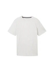 TOM TAILOR T-Shirt Basic Grau/Khaki/Hellgrau/Weiß