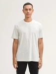 TOM TAILOR T-Shirt Basic Grau/Khaki/Hellgrau/Weiß