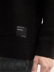 TOM TAILOR DENIM Pullover Schwarz