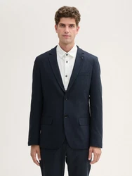 TOM TAILOR Sakko mit Stretch-Anteil Hellblau/Dunkelblau