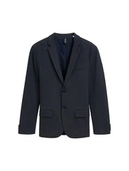 TOM TAILOR Sakko mit Stretch-Anteil Hellblau/Dunkelblau