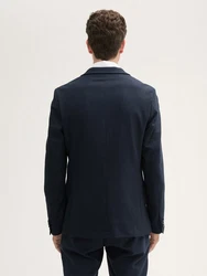TOM TAILOR Sakko mit Stretch-Anteil Hellblau/Dunkelblau