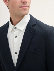 TOM TAILOR Sakko mit Stretch-Anteil Hellblau/Dunkelblau