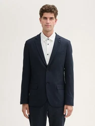 TOM TAILOR Sakko mit Stretch-Anteil Hellblau/Dunkelblau