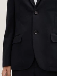TOM TAILOR Sakko mit Stretch-Anteil Hellblau/Dunkelblau/Dunkelgrau