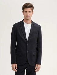 TOM TAILOR Sakko mit Stretch-Anteil Hellblau/Dunkelblau/Dunkelgrau