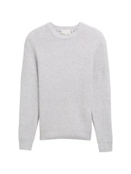 TOM TAILOR Strickpullover mit Struktur Grau