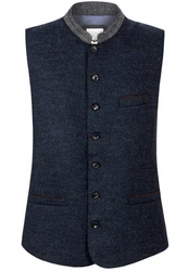 Stockerpoint Trachtenweste Jules Dunkelblau/Hellblau/Blau