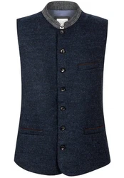 Stockerpoint Trachtenweste Jules Dunkelblau/Hellblau/Blau