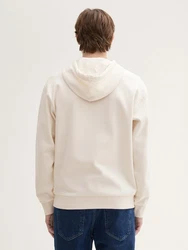 TOM TAILOR Denim Sweatshirt Hoodie mit Print royalblau/orange/offwhite