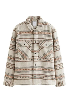 Next Hemdjacke im Navajo-Stil Creme/Beige