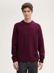 TOM TAILOR Longpullover dunkelrot