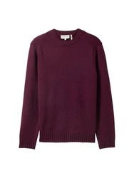 TOM TAILOR Longpullover dunkelrot