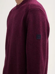 TOM TAILOR Longpullover dunkelrot
