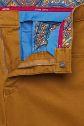 MEYER 5-Pocket-Hose Gelb/Braun