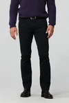 MEYER 5-Pocket Hose Chinos Diego mit Stretch-Dehnbund Dunkelblau/Schwarz/Lila