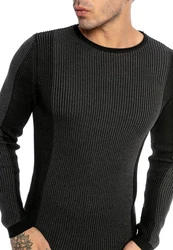 RedBridge Strickpullover Santa Maria Dunkelgrau/Schwarz/Grau