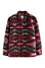 Hemdjacke Hemdjacke mit Borgfutter und Navajo-Muster (1-St)
