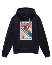 Napapijri Herren Hoodie PORTALET Dunkelblau/Mischfarben