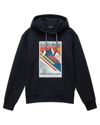 Napapijri Herren Hoodie PORTALET Dunkelblau/Mischfarben