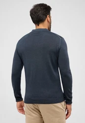 Eterna Polokragenpullover Dunkelblau/Blau/Grau