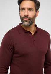 Eterna Polokragenpullover Dunkelrot/Bordeaux