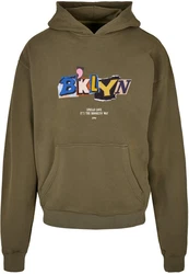 Upscale by Mister Tee BRKLYN Hoodie Dunkelgrün/Khaki