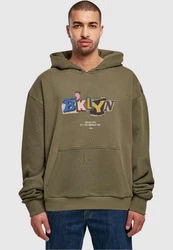 Upscale by Mister Tee BRKLYN Hoodie Dunkelgrün/Khaki