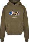 Upscale by Mister Tee BRKLYN Hoodie Dunkelgrün/Khaki