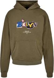 Upscale by Mister Tee BRKLYN Hoodie Dunkelgrün/Khaki