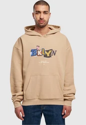 Upscale by Mister Tee BRKLYN Hoodie Braun/Beige/Orange