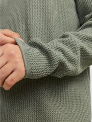 Jack & Jones Rundhalspullover JJECooper Knit Crew Neck Dunkelgrün/Khaki/Grün