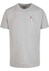 MisterTee Love Sign Tee 2.0 Grau/Hellgrau