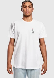 MisterTee Love Sign Tee 2.0 Weiß/Rot/Rosa
