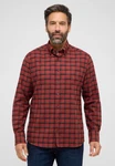 Eterna Langarmhemd MODERN FIT Rot/Dunkelrot/Braun