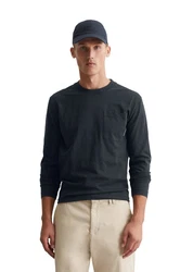 Marc O'Polo Langarmshirt Khaki/Dunkelgrau/Dunkelblau