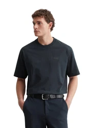 Marc O'Polo T-Shirt Bio-Baumwoll-Jersey Dunkelblau/Blau/Grau