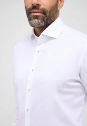 Eterna Langarmhemd MODERN FIT NON IRON Weiß/Creme/Rot