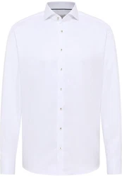 Eterna Langarmhemd MODERN FIT NON IRON Weiß/Creme/Rot