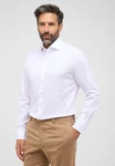 Eterna Langarmhemd MODERN FIT NON IRON Weiß/Creme/Rot