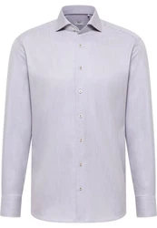 Eterna Langarmhemd MODERN FIT NON IRON Grau