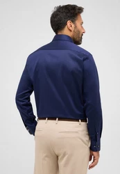 Eterna Langarmhemd MODERN FIT NON IRON Dunkelblau/Blau
