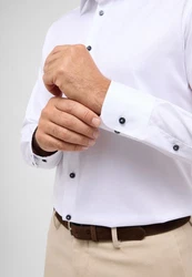 Eterna Langarmhemd MODERN FIT NON IRON Weiß/Creme/Grün