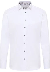 Eterna Langarmhemd MODERN FIT NON IRON Weiß/Creme/Grün
