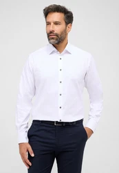 Eterna Langarmhemd MODERN FIT NON IRON Weiß/Creme