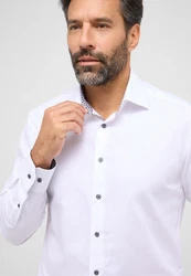 Eterna Langarmhemd MODERN FIT NON IRON Weiß/Creme