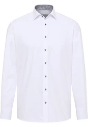 Eterna Langarmhemd MODERN FIT NON IRON Weiß/Creme