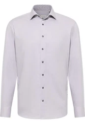 Eterna Langarmhemd MODERN FIT NON IRON Grau/Blau/Hellblau