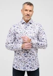 Eterna Langarmhemd SLIM FIT NON IRON Weiß/Rot/Mischfarben/Blau